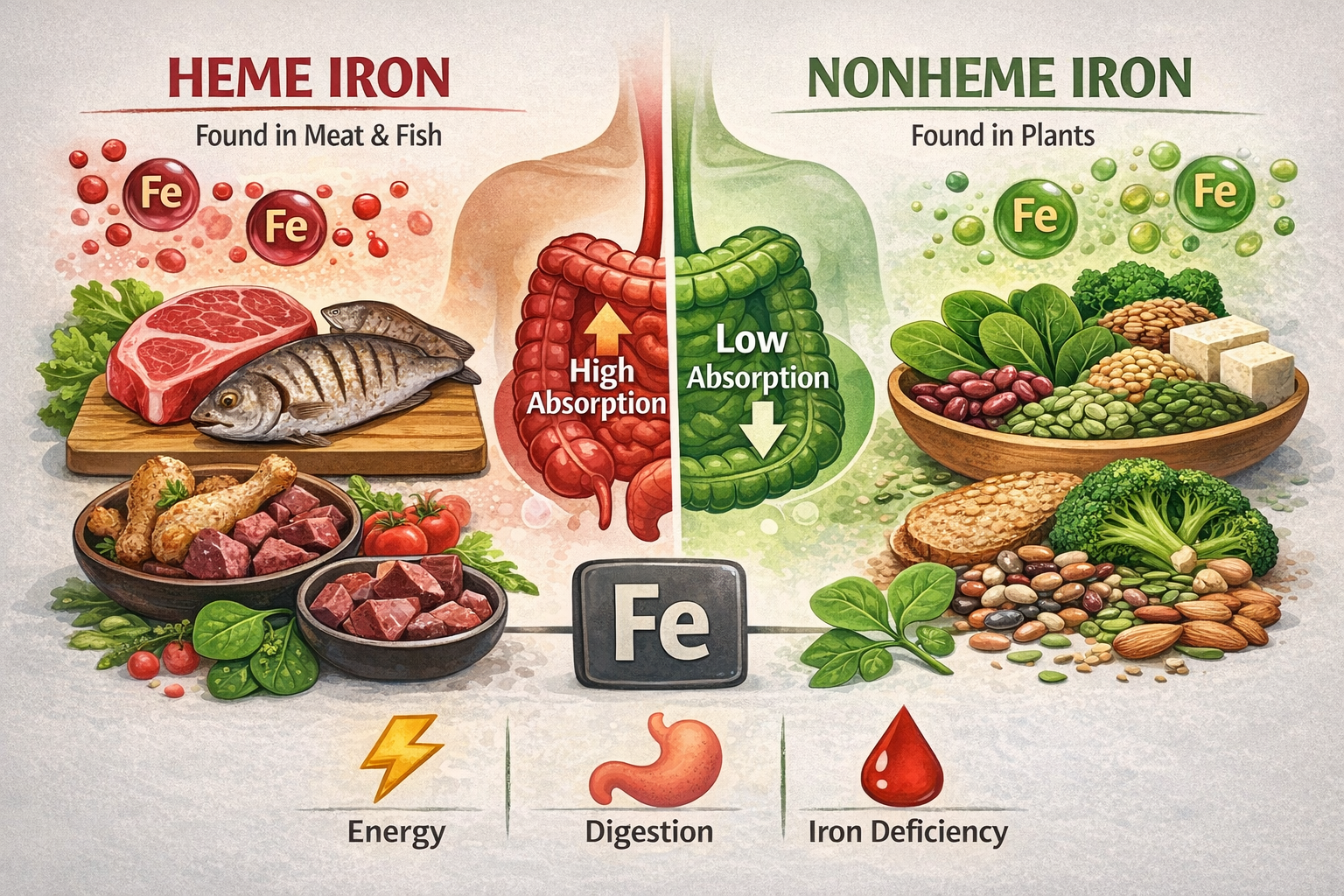 Heme vs. Non-Heme Iron: Absorption, Benefits & Which Is Better