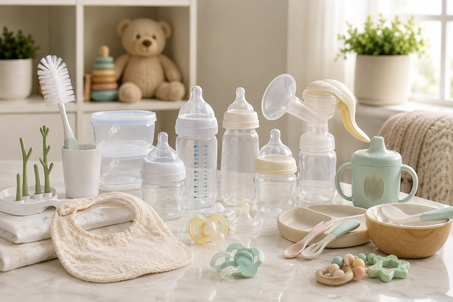 Baby Feeding Essentials – Bottles, Pacifiers, Breastfeeding & Feeding Accessories