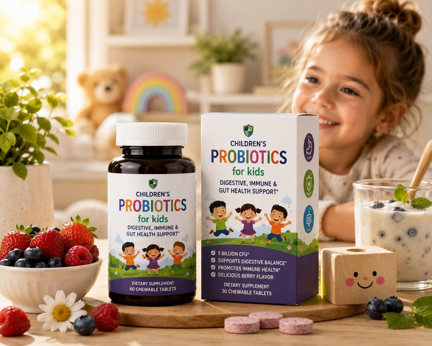 Children’s Probiotics – Digestive, Immune & Gut Health Support for Kids