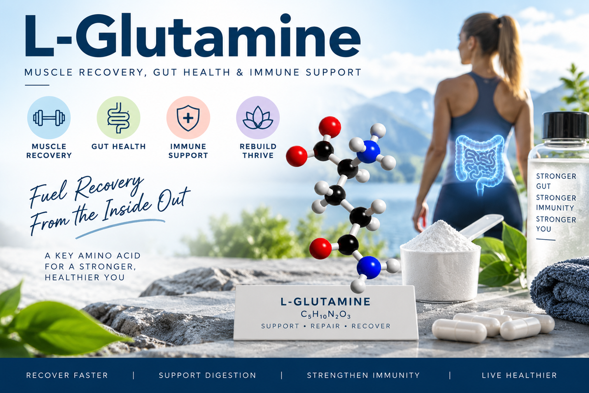 L-Glutamine – Muscle Recovery, Gut Health & Immune Support
