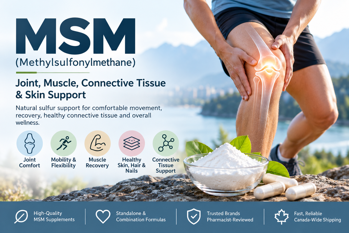 MSM (Methylsulfonylmethane) – Joint, Muscle & Connective Tissue Support