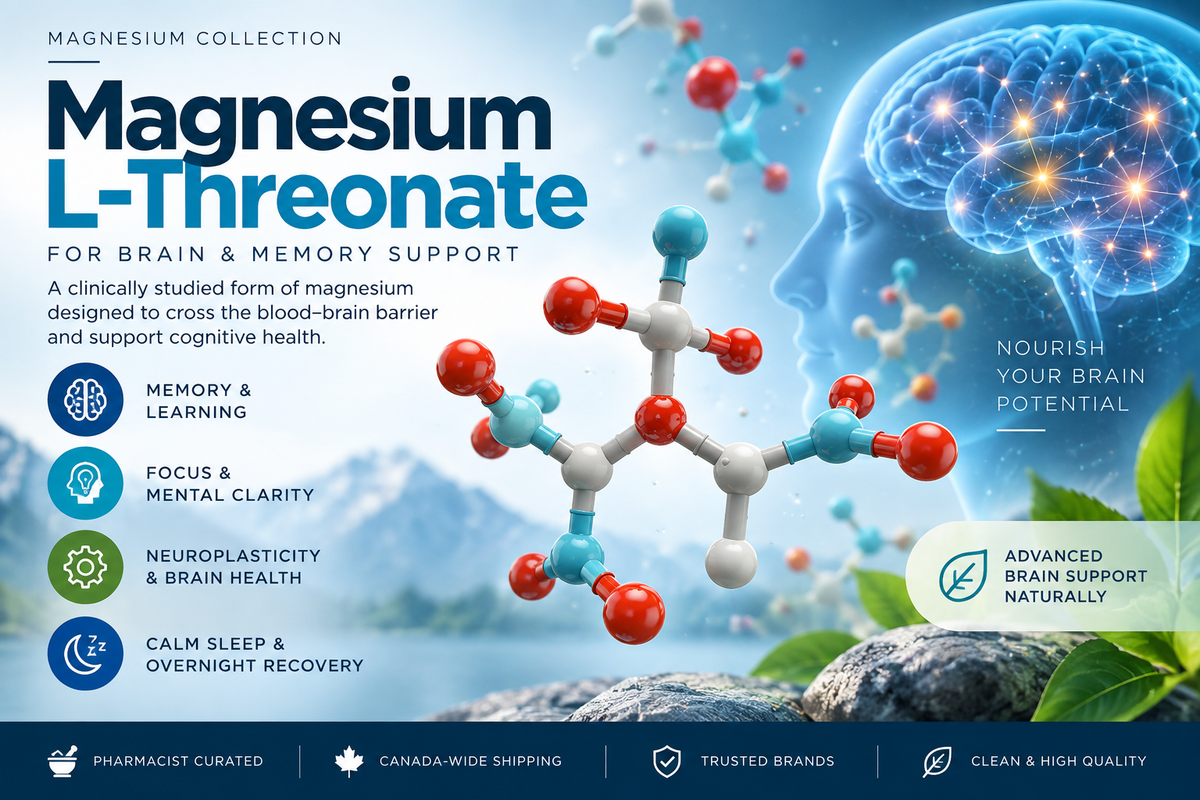 Magnesium L-Threonate – Brain, Memory & Cognitive Support
