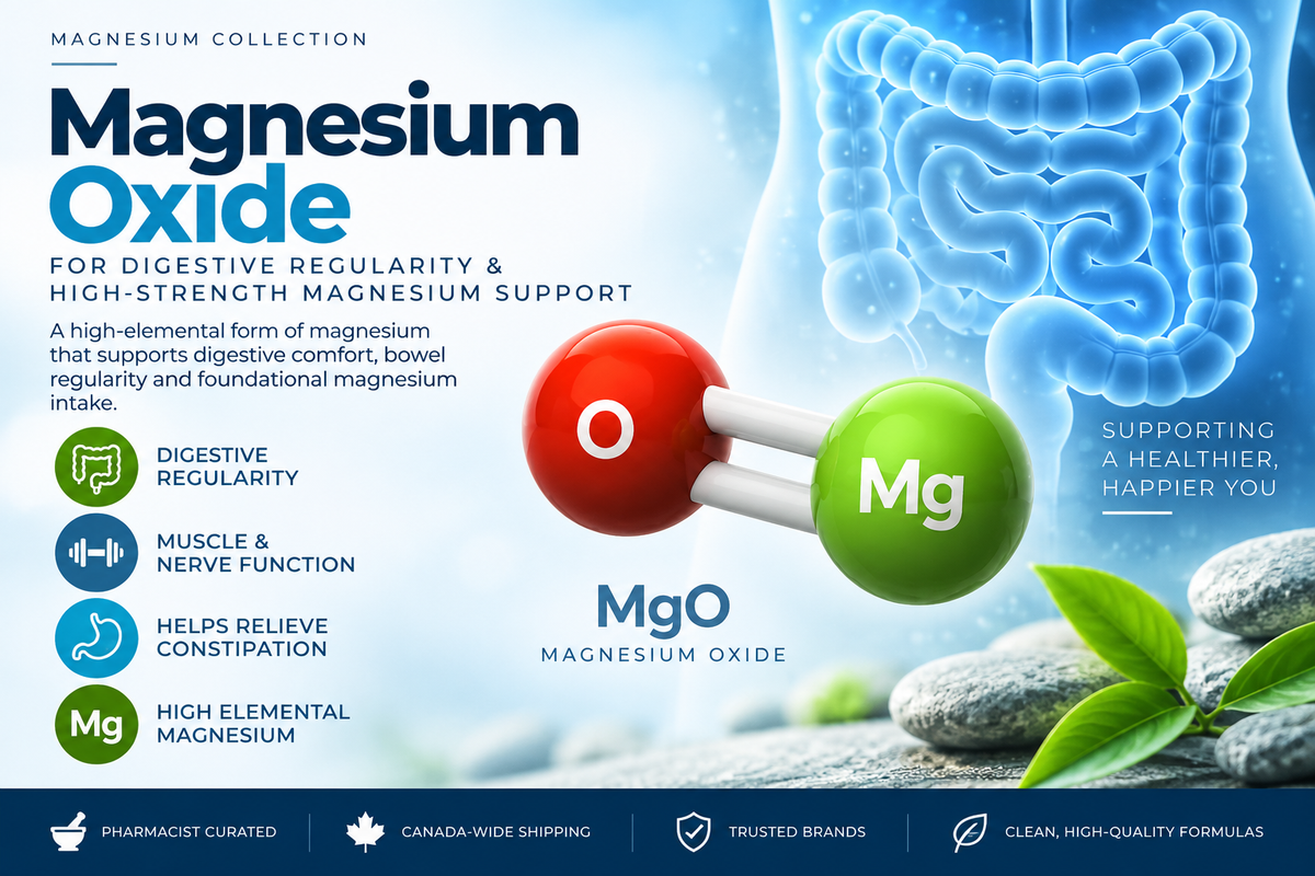 Magnesium Oxide – Digestive Regularity & High-Strength Magnesium Support