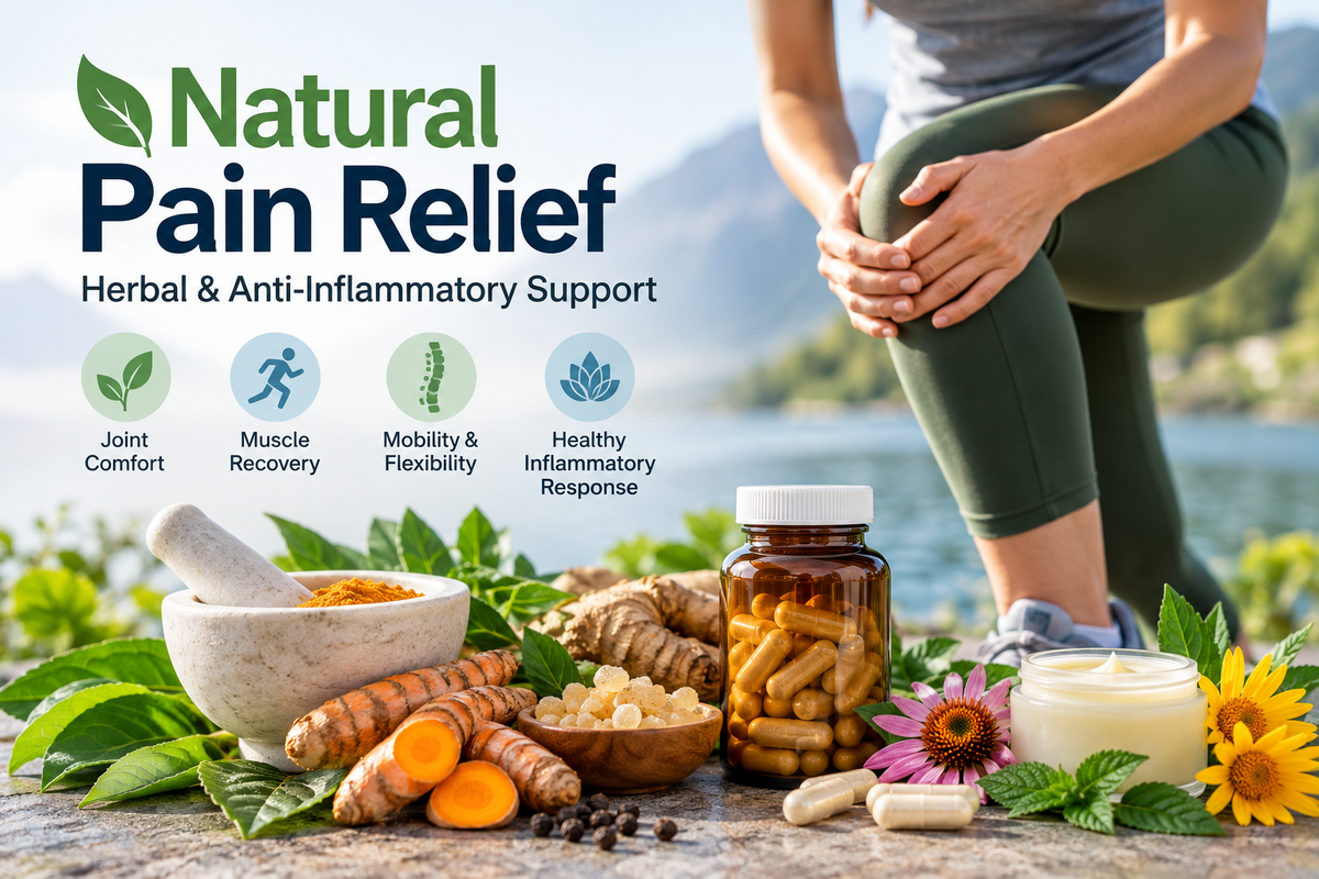 Natural Pain Relief – Herbal & Anti-Inflammatory Support