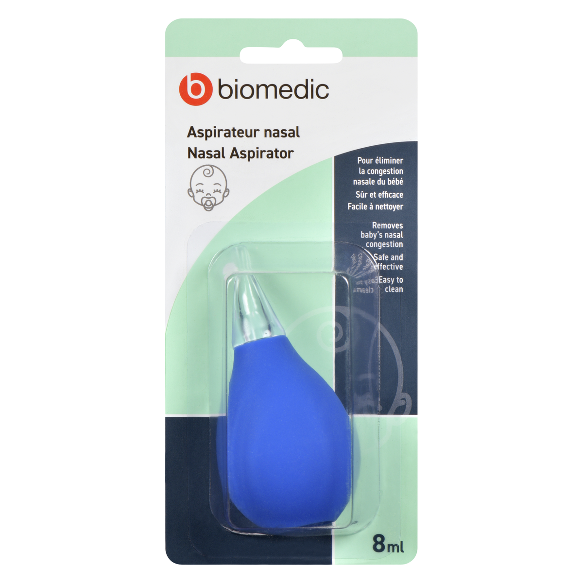 Baby’s Nasal Aspirator by Biomedic® – Gentle Baby Nasal Congestion & Mucus Remover