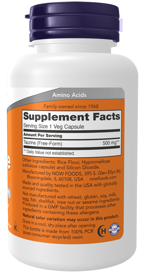Taurine | NOW® | Different Variants And Sizes