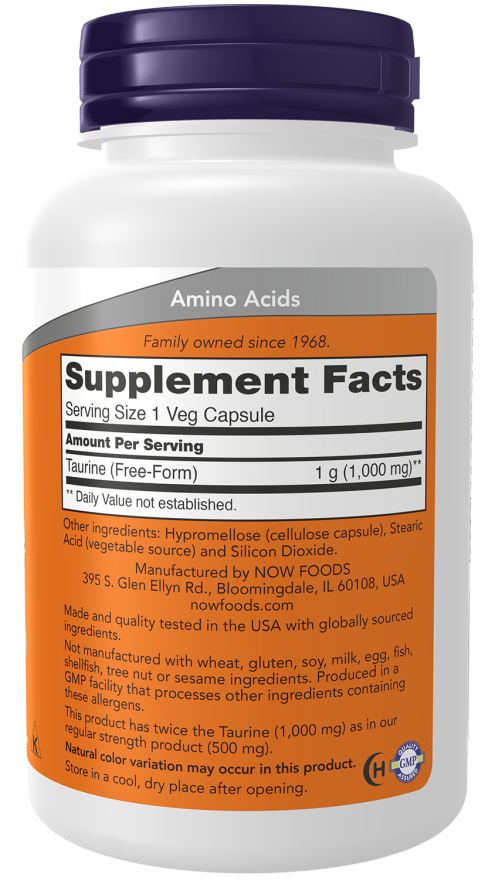 Taurine | NOW® | Different Variants And Sizes