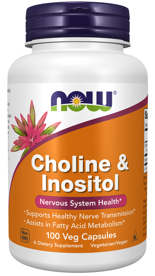 Choline & Inositol 500 mg | NOW® | 100 Veg Capsules