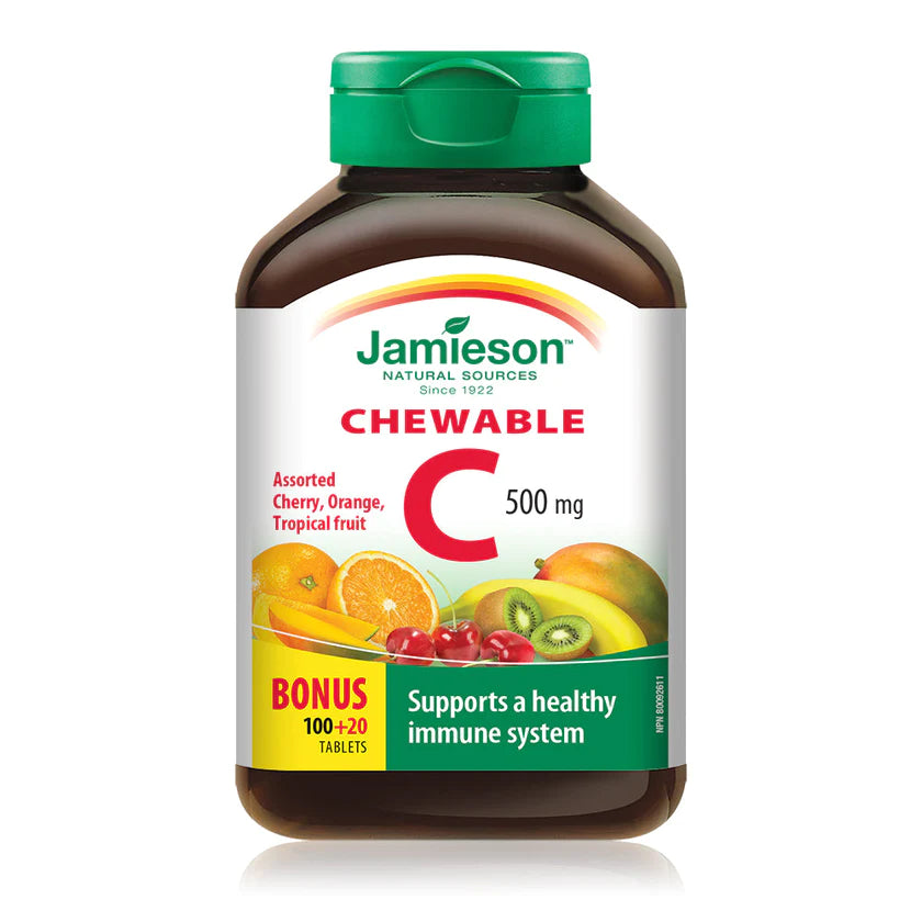 Vitamin C Chewables | Jamieson™ | 120 Chewable Tablets