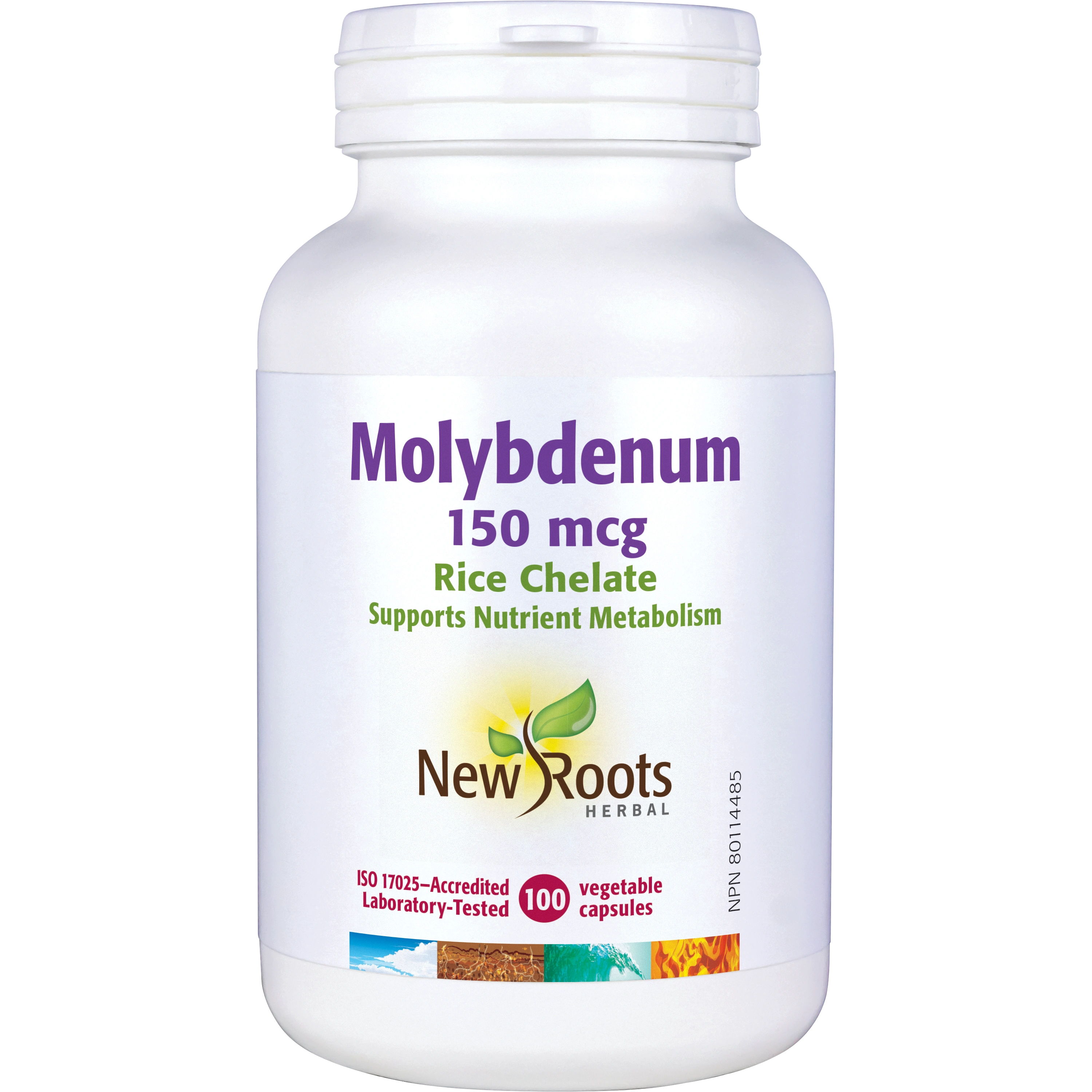 Molybdenum 150 mcg | New Roots HERBAL® | 100 Veg Capsules