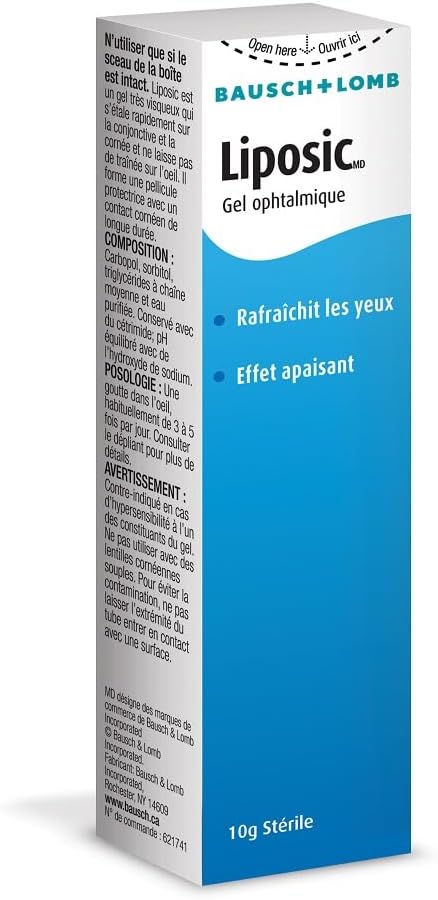 Liposic Ophthalmic Liquid Gel by Bausch + Lomb – Long-Lasting Dry