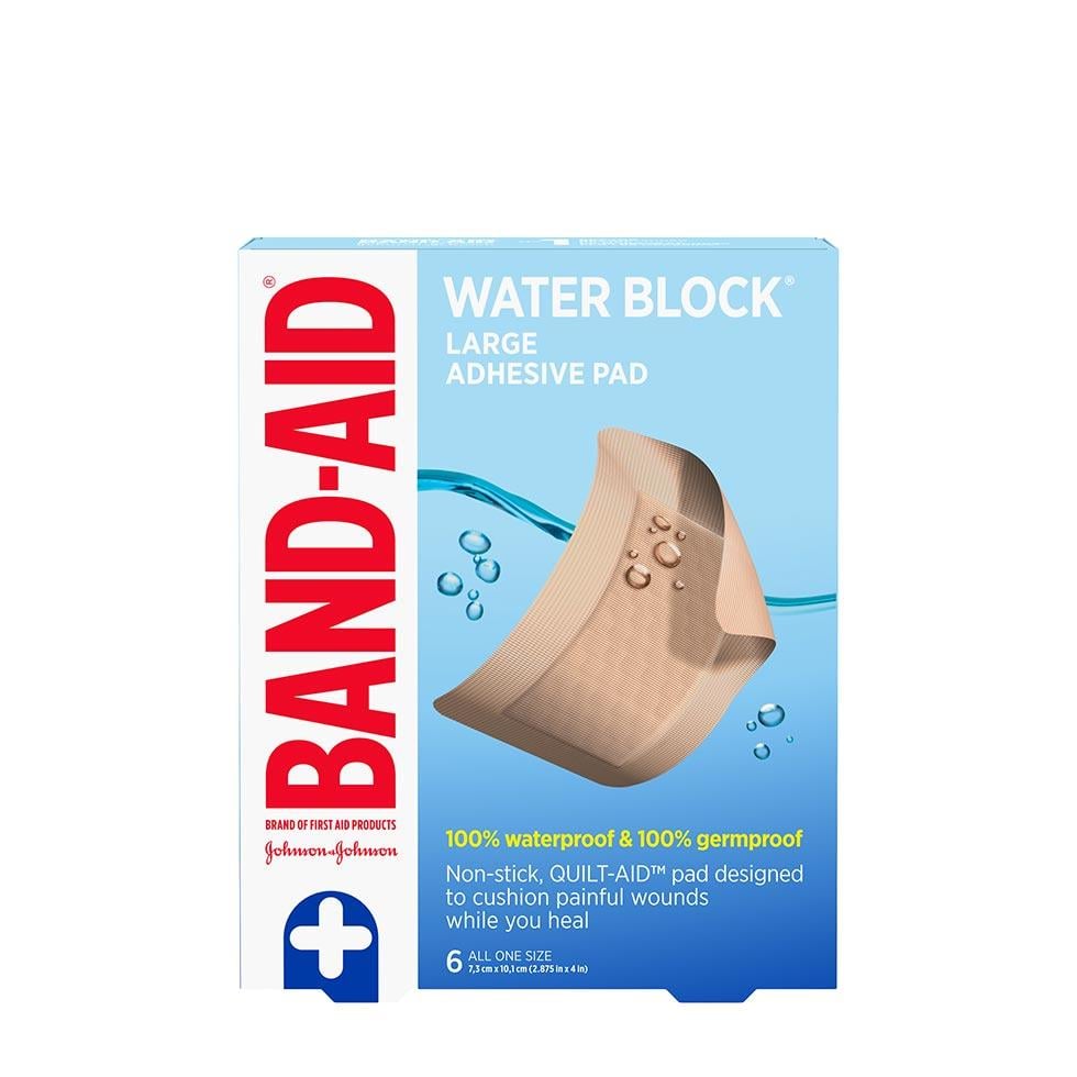 Water Block® Large Adhesive Pad | Band-Aid® | 6 Count