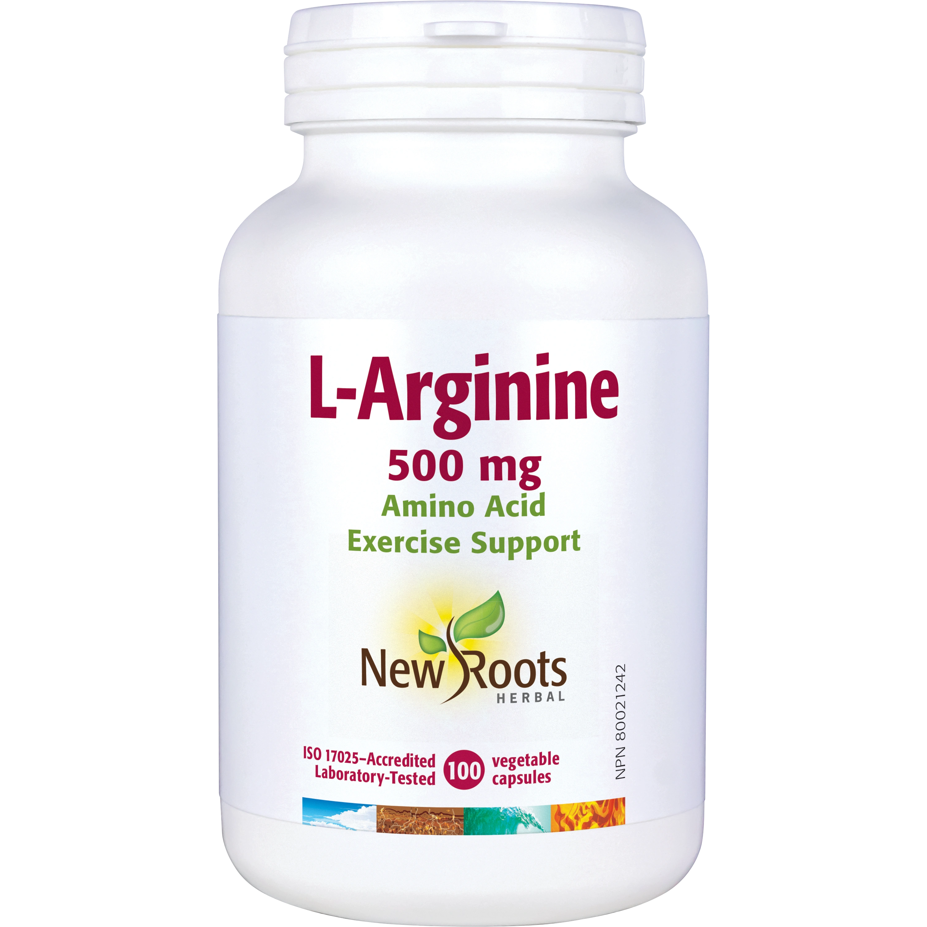 L-Arginine | New Roots HERBAL® | 100 Capsules