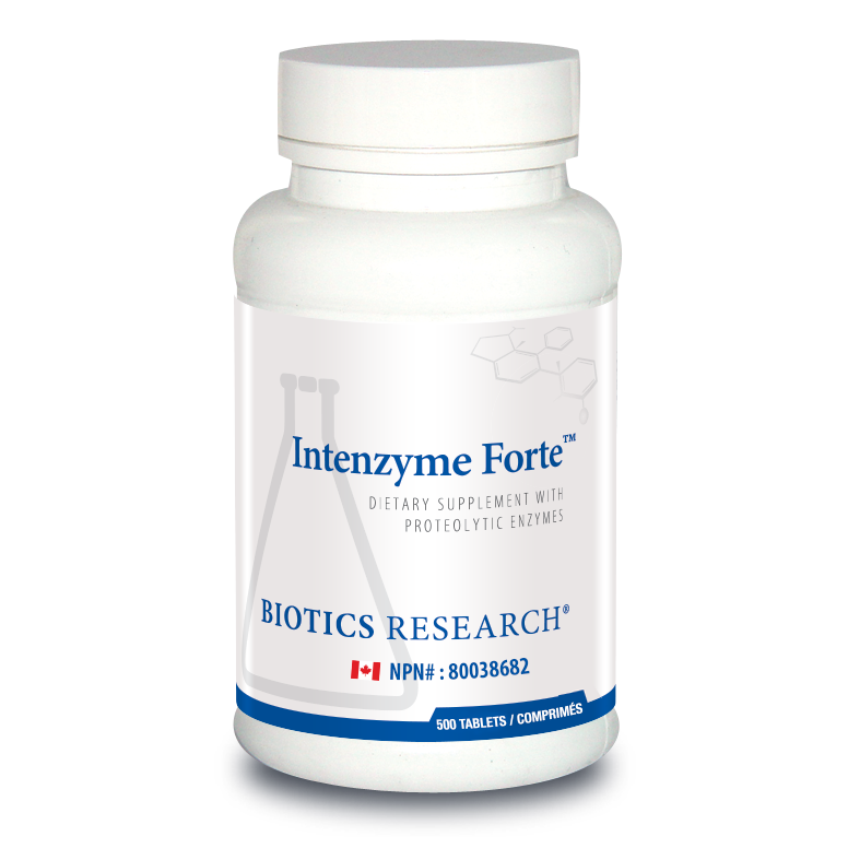 Intenzyme Forte™ | Biotics Research® | 50 or 100 or 500 Tablets