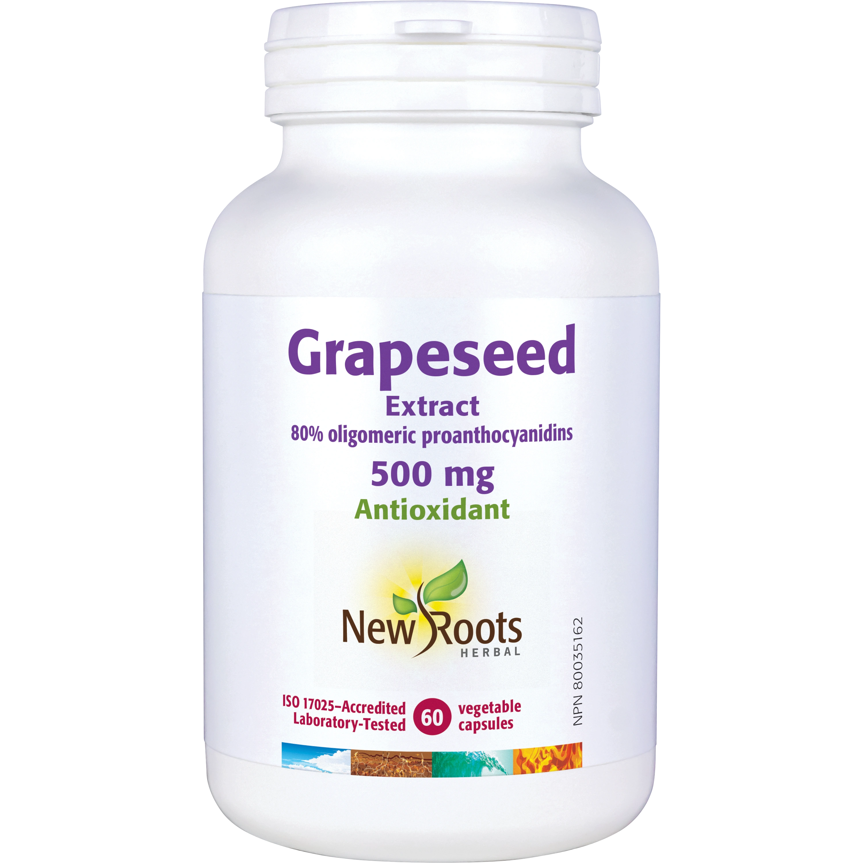 Grapeseed Extract 500 mg | New Roots HERBAL® | 60 Veg Capsules