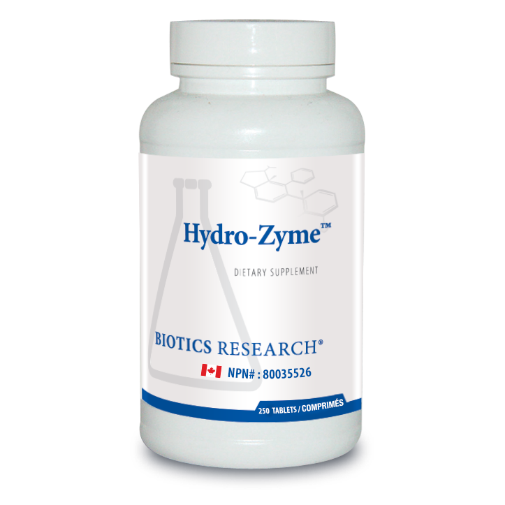 Hydro-Zyme™ by Biotics Research® – Digestive Enzyme & Stomach Acid Support | 90 or 250 Tablets