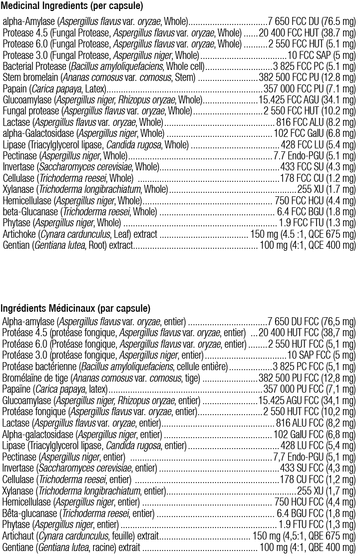 Digestzyme-V | Ortho Molecular | 90 Capsules