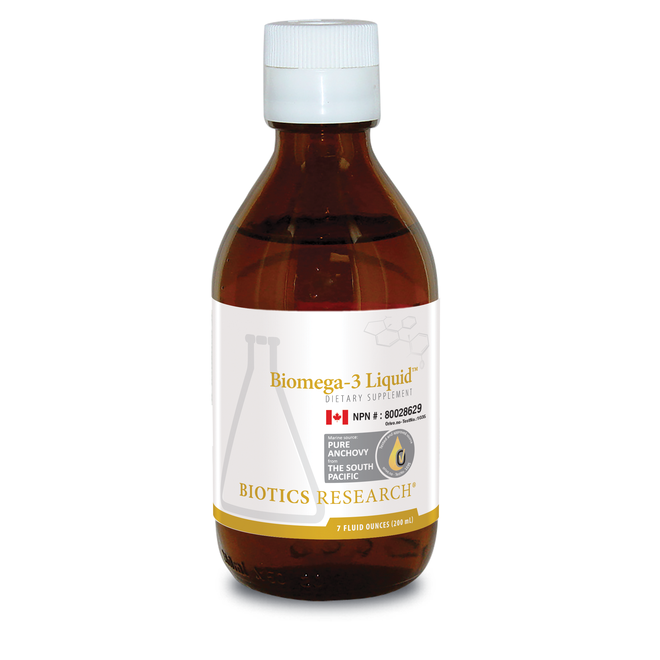 Biomega-3 Liquid | Biotics Research® | 6.76 fl. oz. (200 mL)