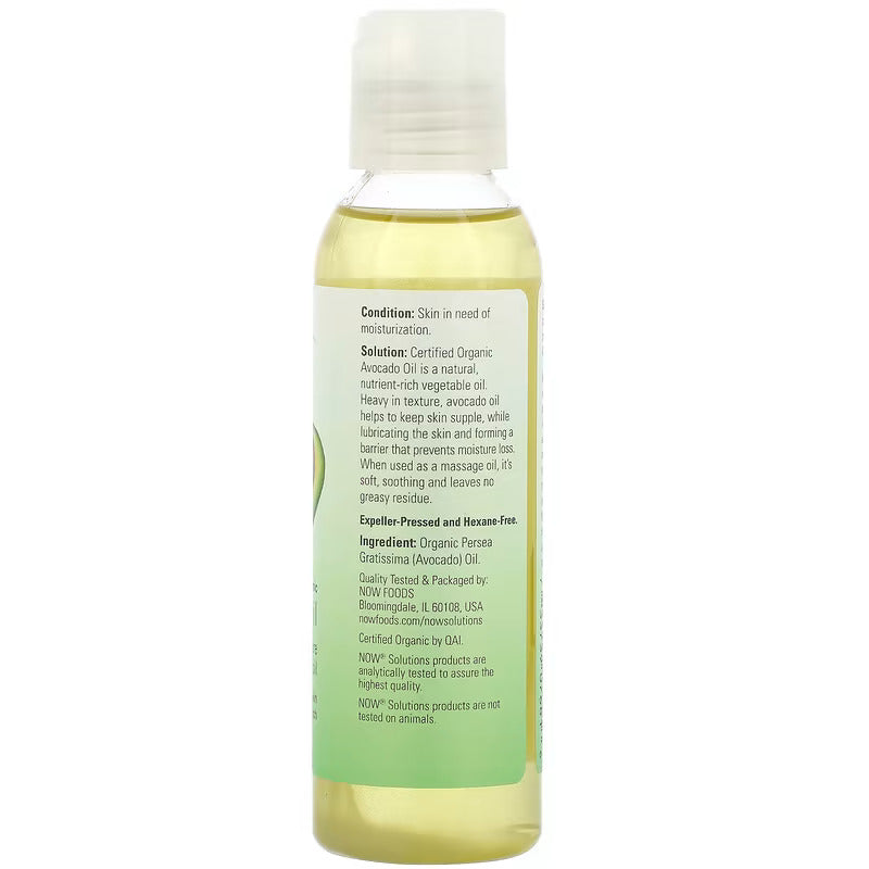 Organic Avocado Oil ECO2 | NOW® | 118 mL