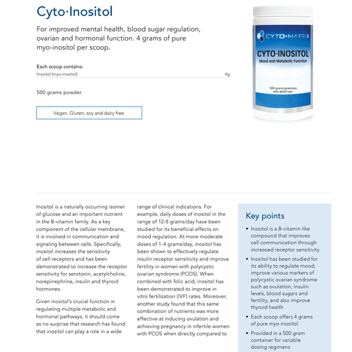 Cyto-Inositol Powder | Cytomatrix® | 500g