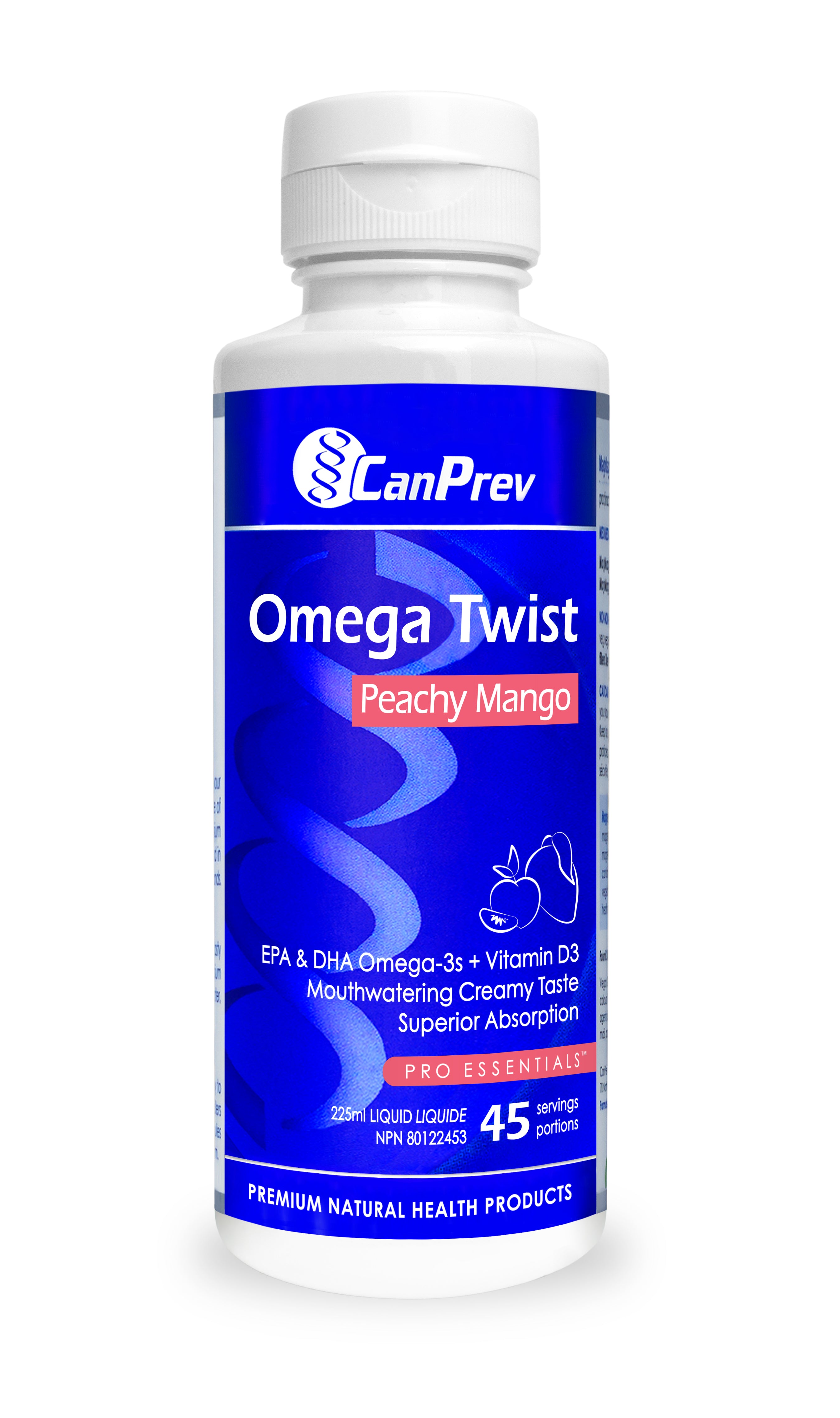 Omega Twist - Peachy Mango | CanPrev | 225 mL