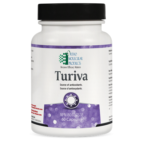 Turiva by Ortho Molecular® – Full-Spectrum Turmeric & Joint Inflammation Support | 60 Capsules