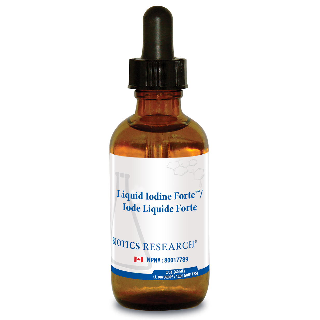 Liquid Iodine Forte by Biotics Research | Thyroid & Metabolic