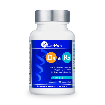 D3 & K2 - Organic Coconut Oil | CanPrev® | 120 OR 240 Softgels