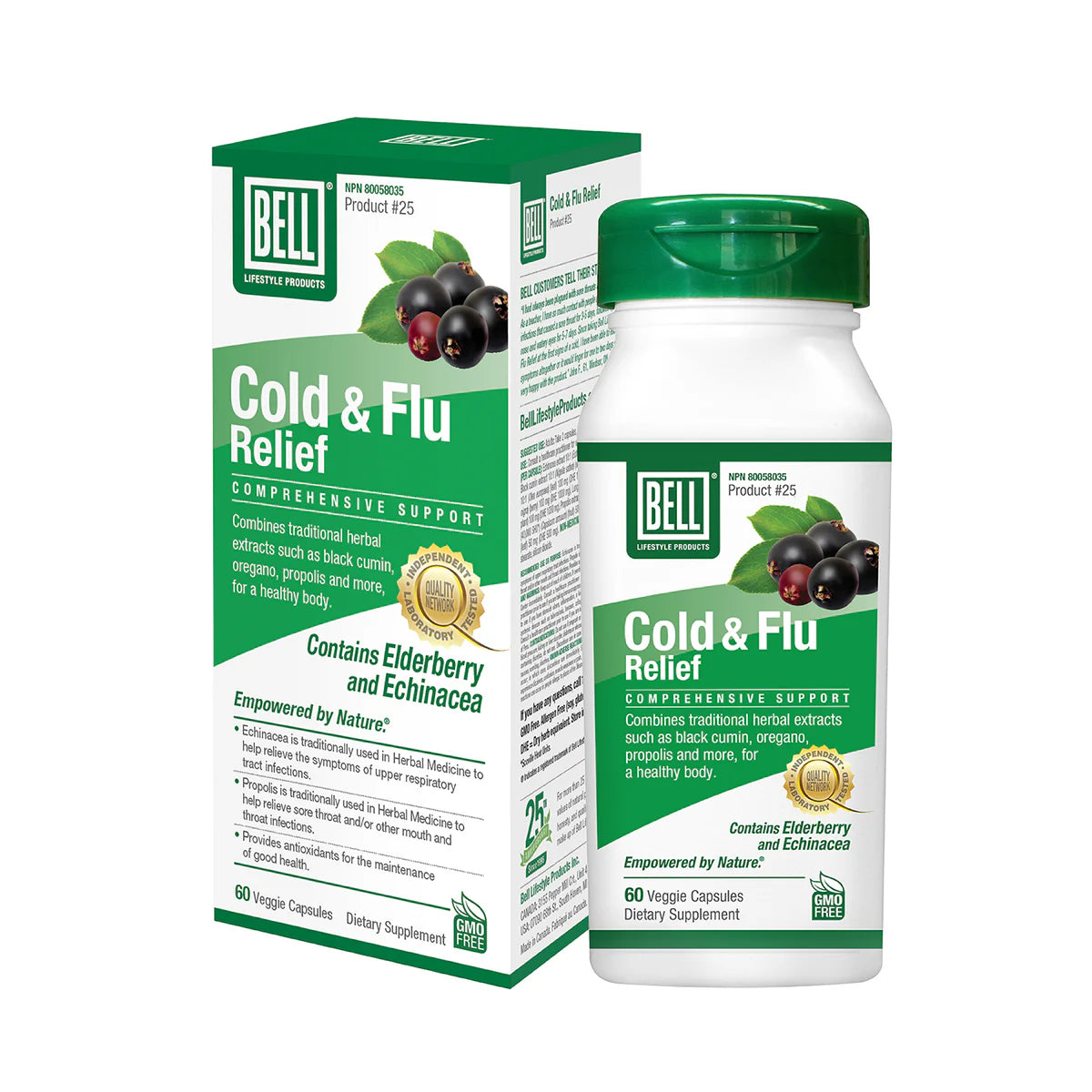 Cold & Flu Relief | Bell® | 60 Veggie Capsules