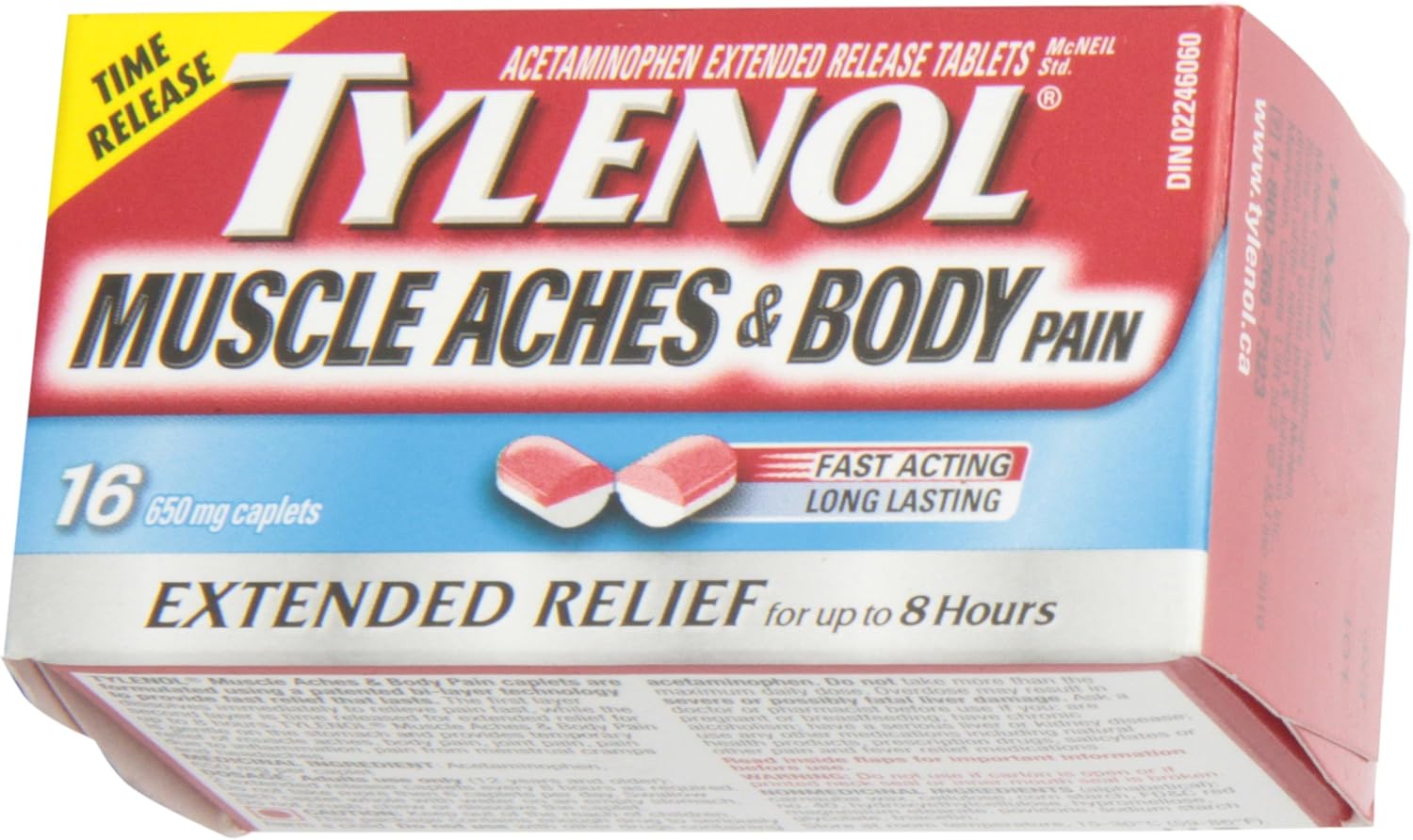 8 HR Muscle Aches & Body Pain Caplets | TYLENOL® | 16 Caplets