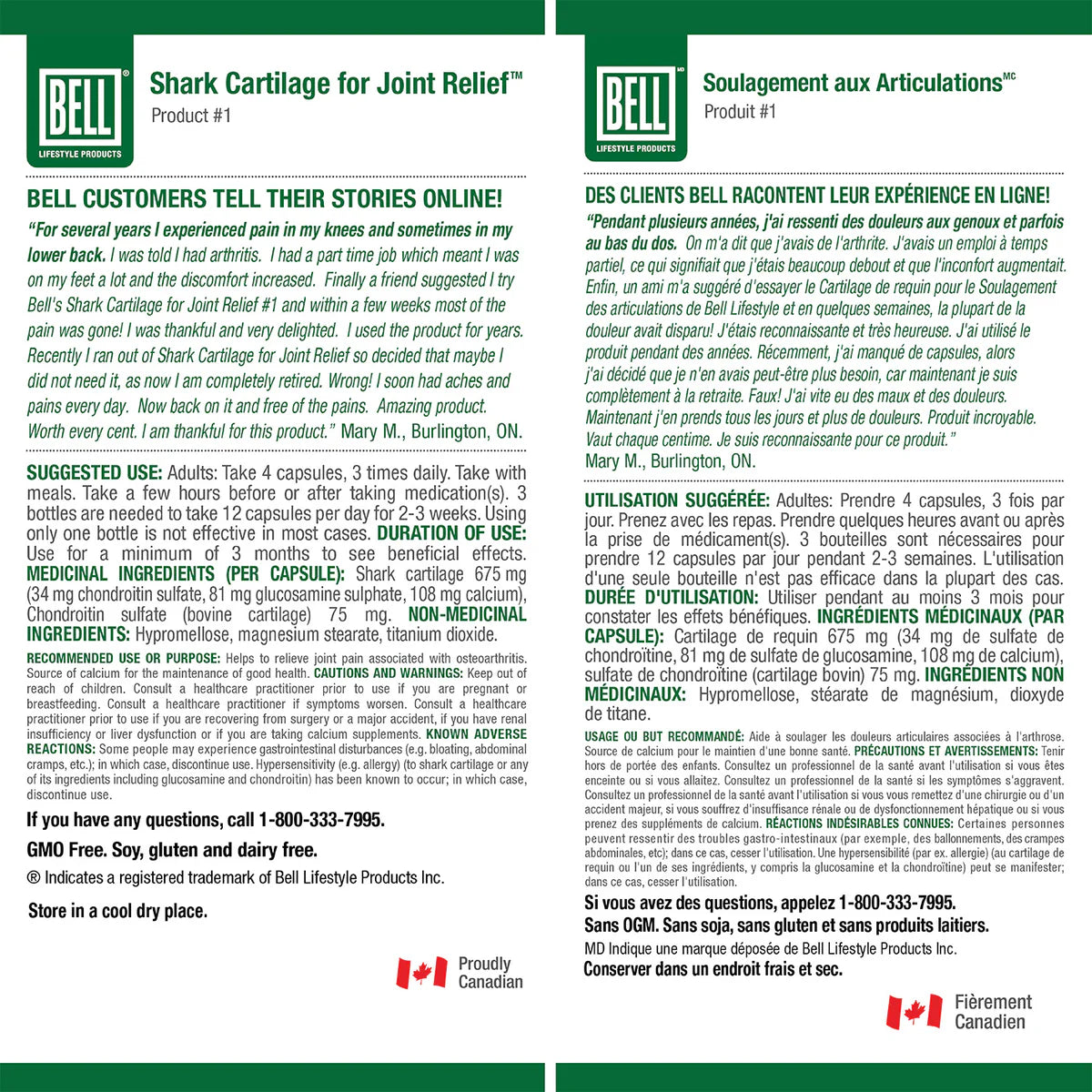 Shark Cartilage Joint Relief™ | Bell® | 100 or 200 Capsules