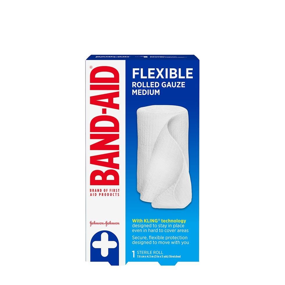 Flexible Rolled Gauze | Band-Aid® | Sterile Roll