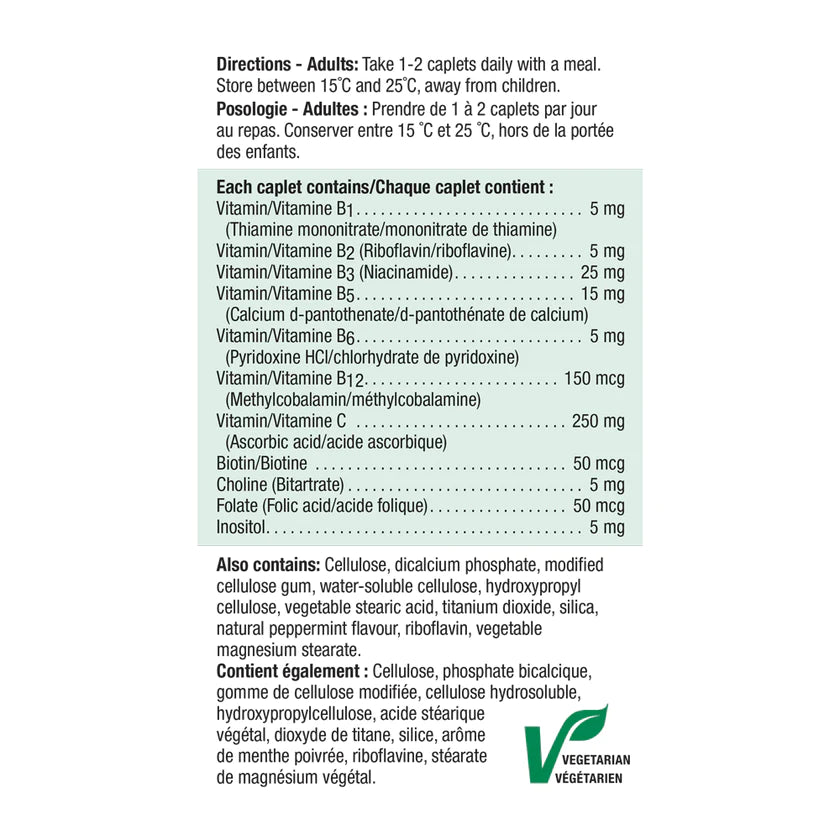 B Complex & Vitamin C | Jamieson™ | 100 Caplets