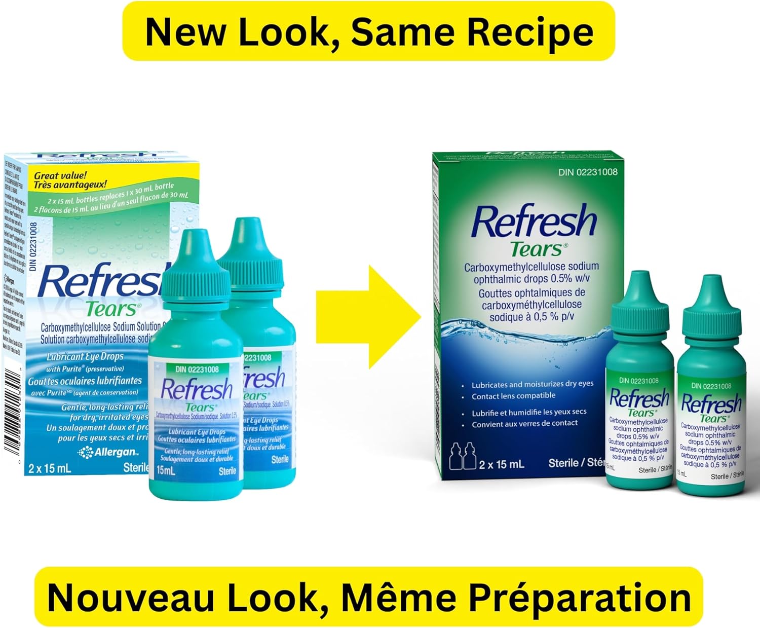 Ophthalmic Solution, Lubricant Eye Drops|REFRESH TEARS|different pack sizes