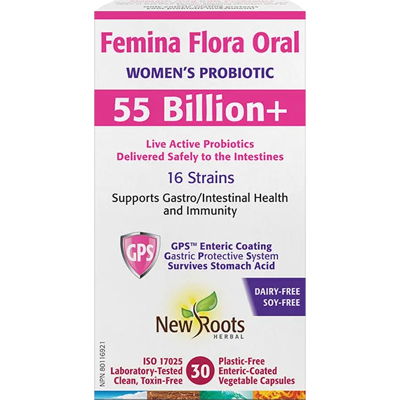 Travelers’ Probiotic 21 Billion+ | New Roots HERBAL® | 30 Veg Capsules