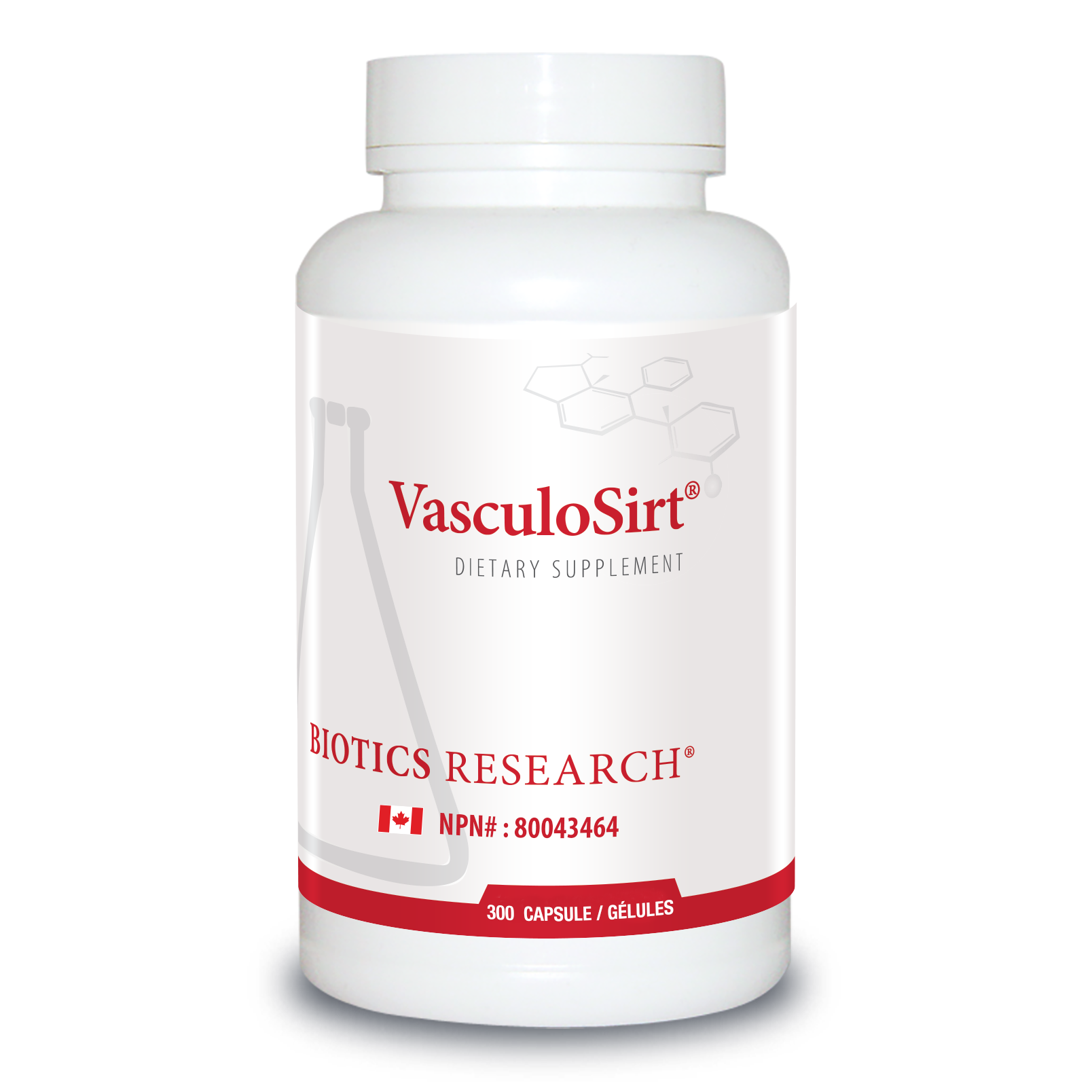 VasculoSirt® | Biotics Research® | 150 or 300 Capsules