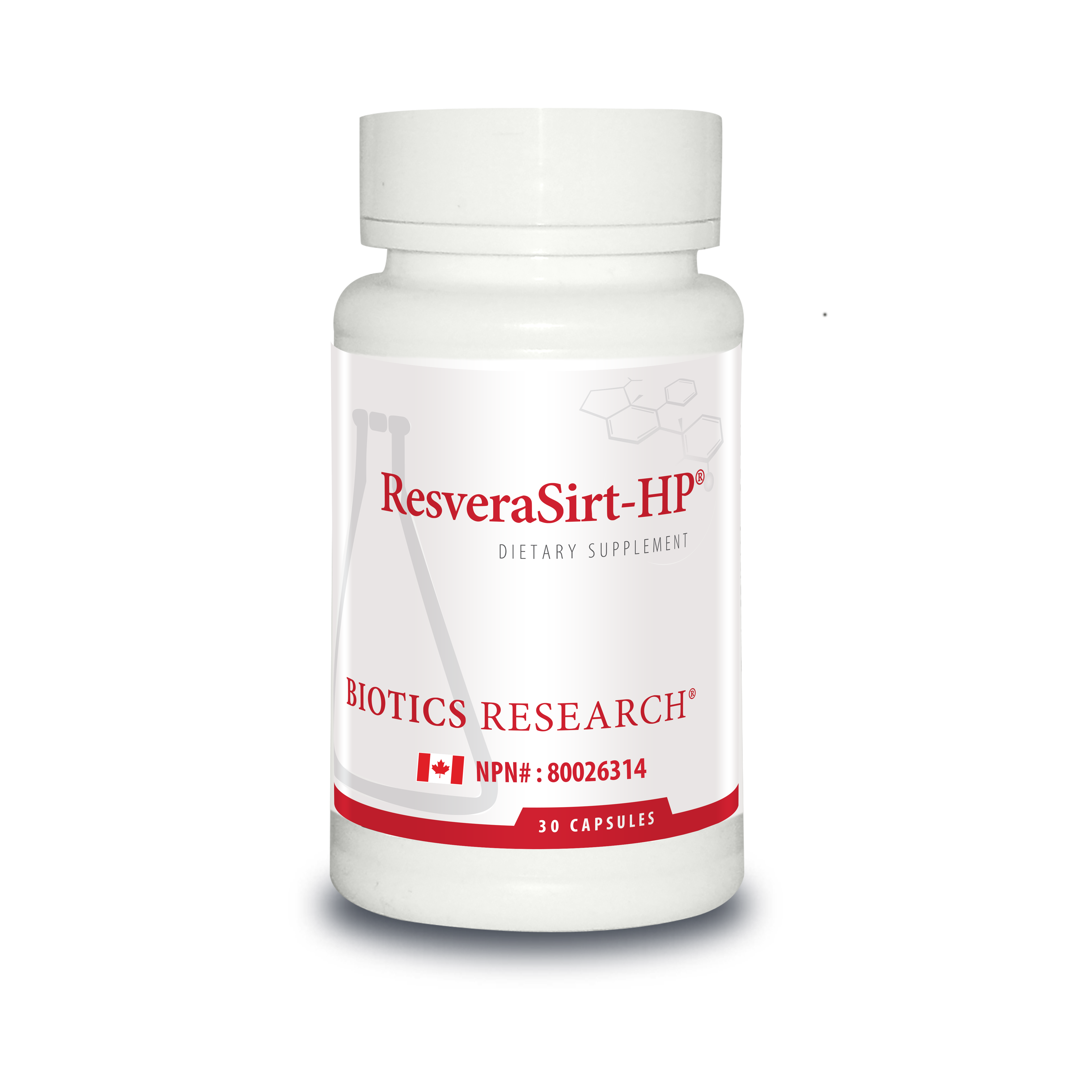 ResveraSirt-HP | Biotics Research® | 30 or 120 Capsules