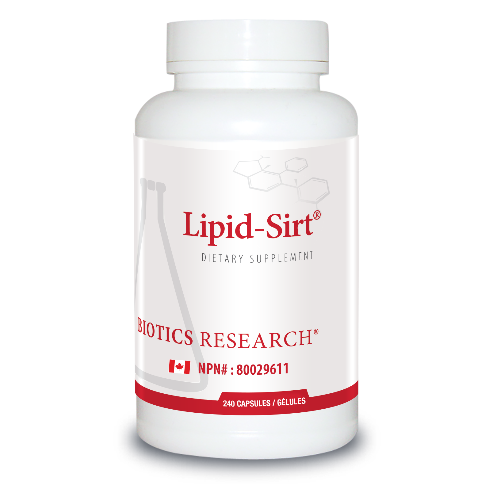 Lipid-Sirt | Biotics Research® | 240 Capsules