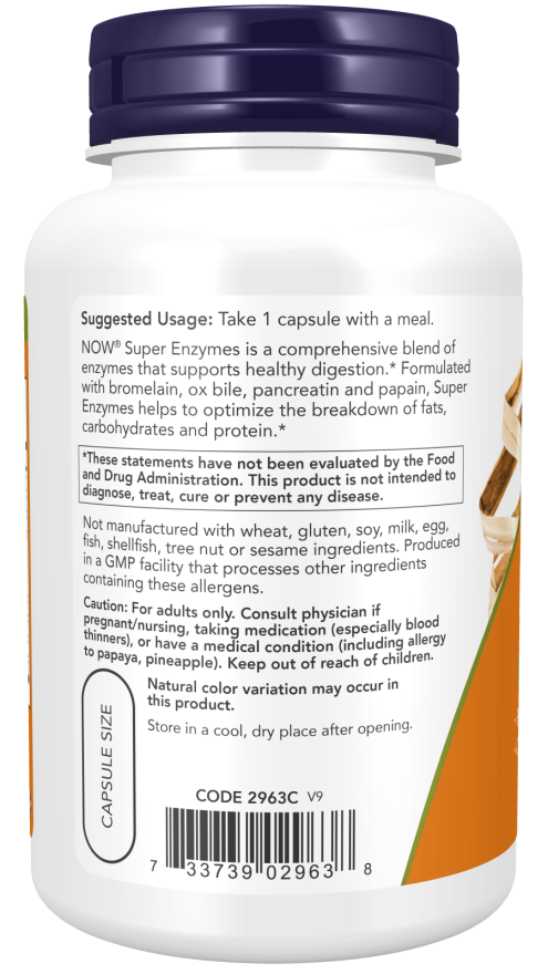 Super Enzymes | NOW® | 90 OR 180 Tablets