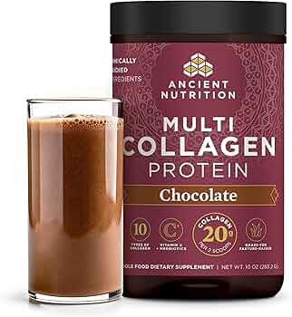 Multi Collagen Protein Powder by Ancient Nutrition® – Hair, Skin, Nail & Joint Support | Various Sizes & Flavours