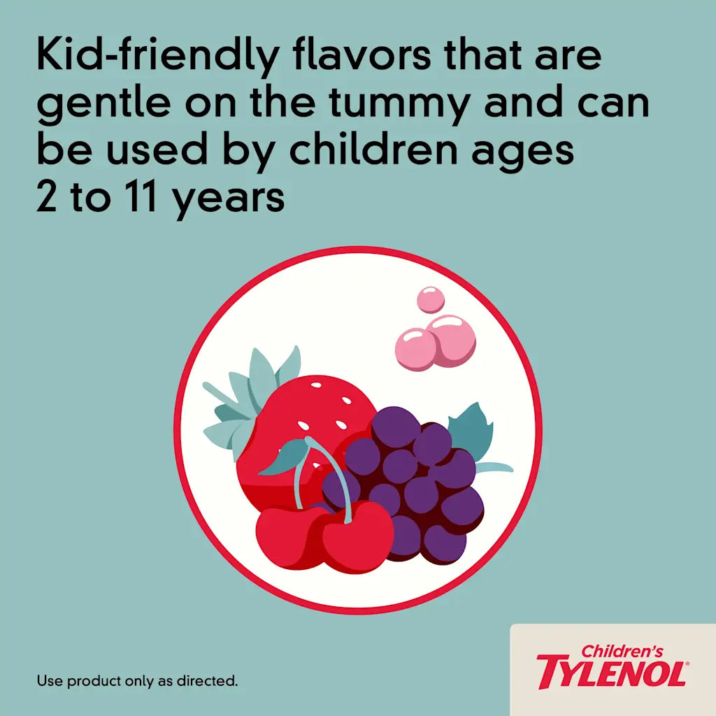 Children's Oral Suspension | TYLENOL® | 100 mL (different flavours)
