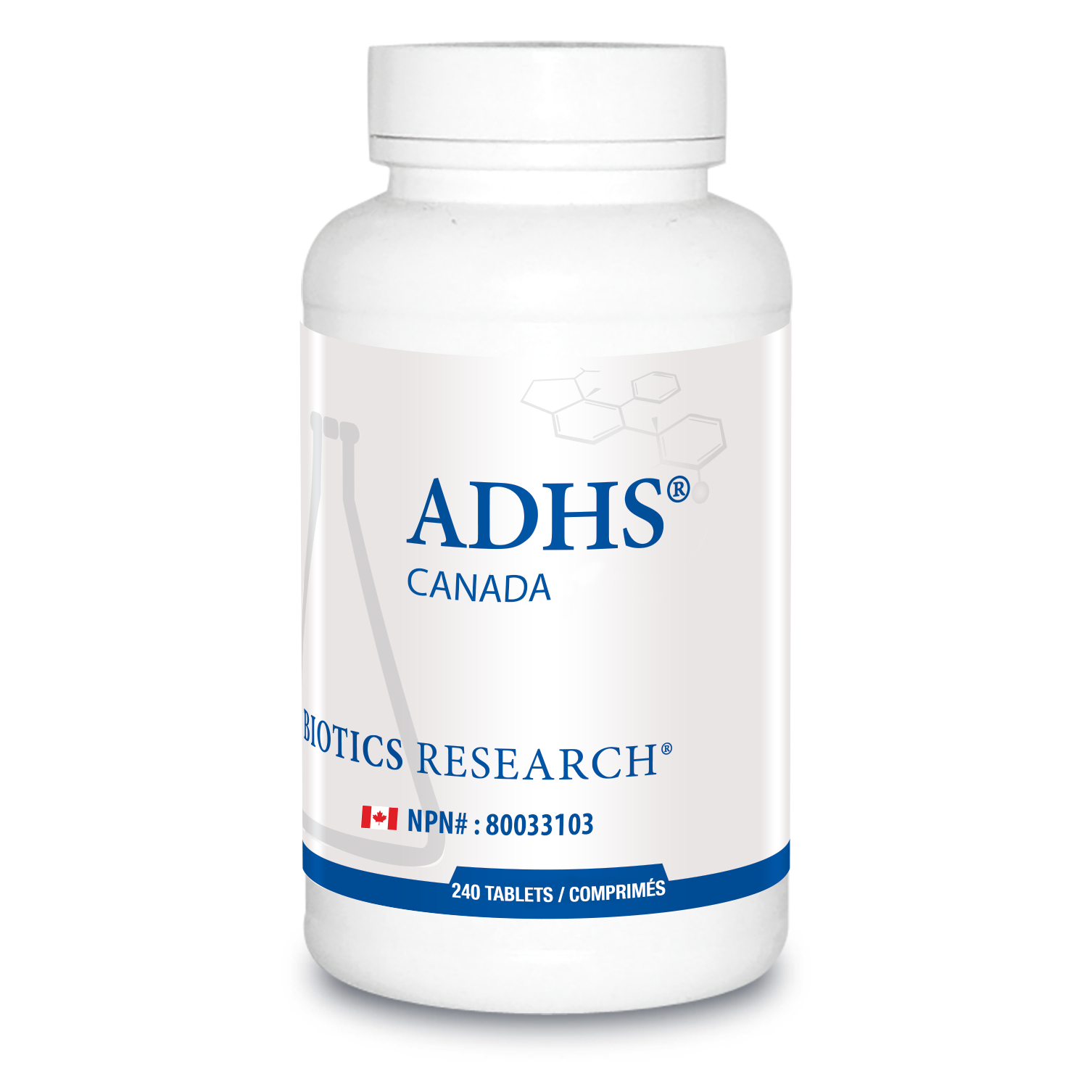 ADHS® | Biotics Research® | 120 or 240 Tablets
