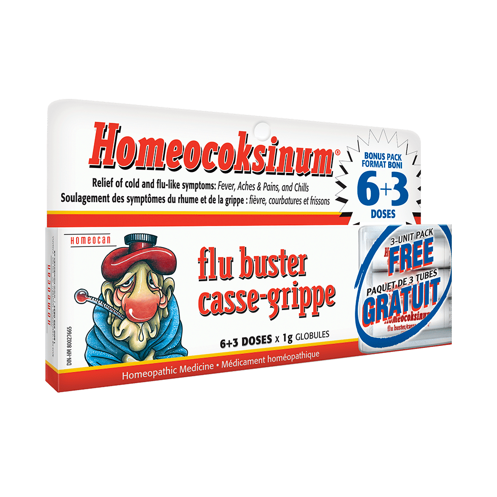 Homeocan - Homeocoksinum flu buster - 6 doses (+3 dose bonus)