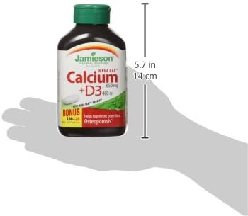Mega Cal™-Calcium & Vitamin D3 | Jamieson™ | 120 Caplets