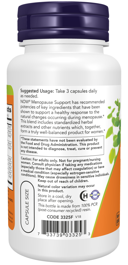 Menopause Support | NOW® | 90 Vegetarian Capsules