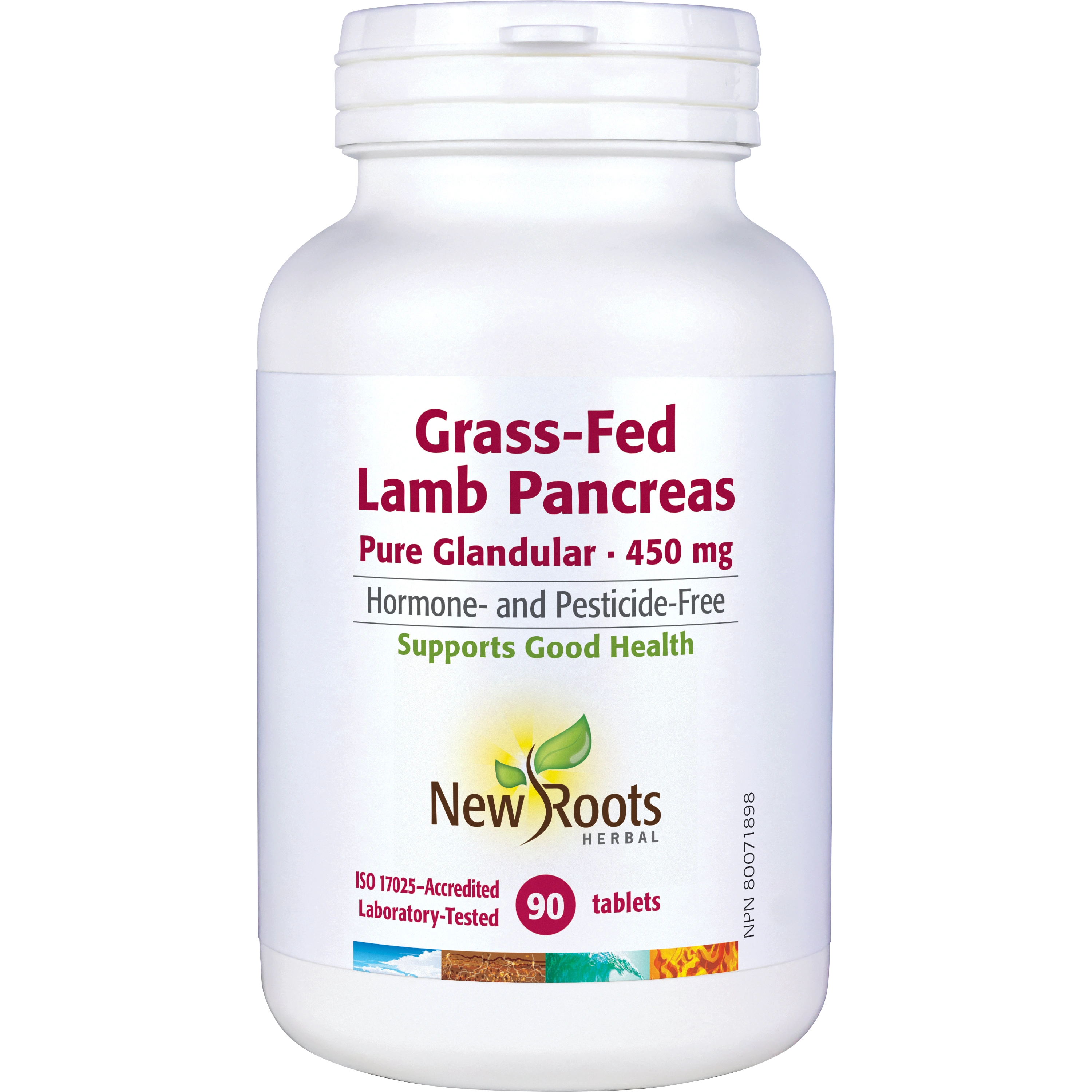 Grass-Fed Lamb Pancreas | New Roots HERBAL® | 30 or 90 Capsules