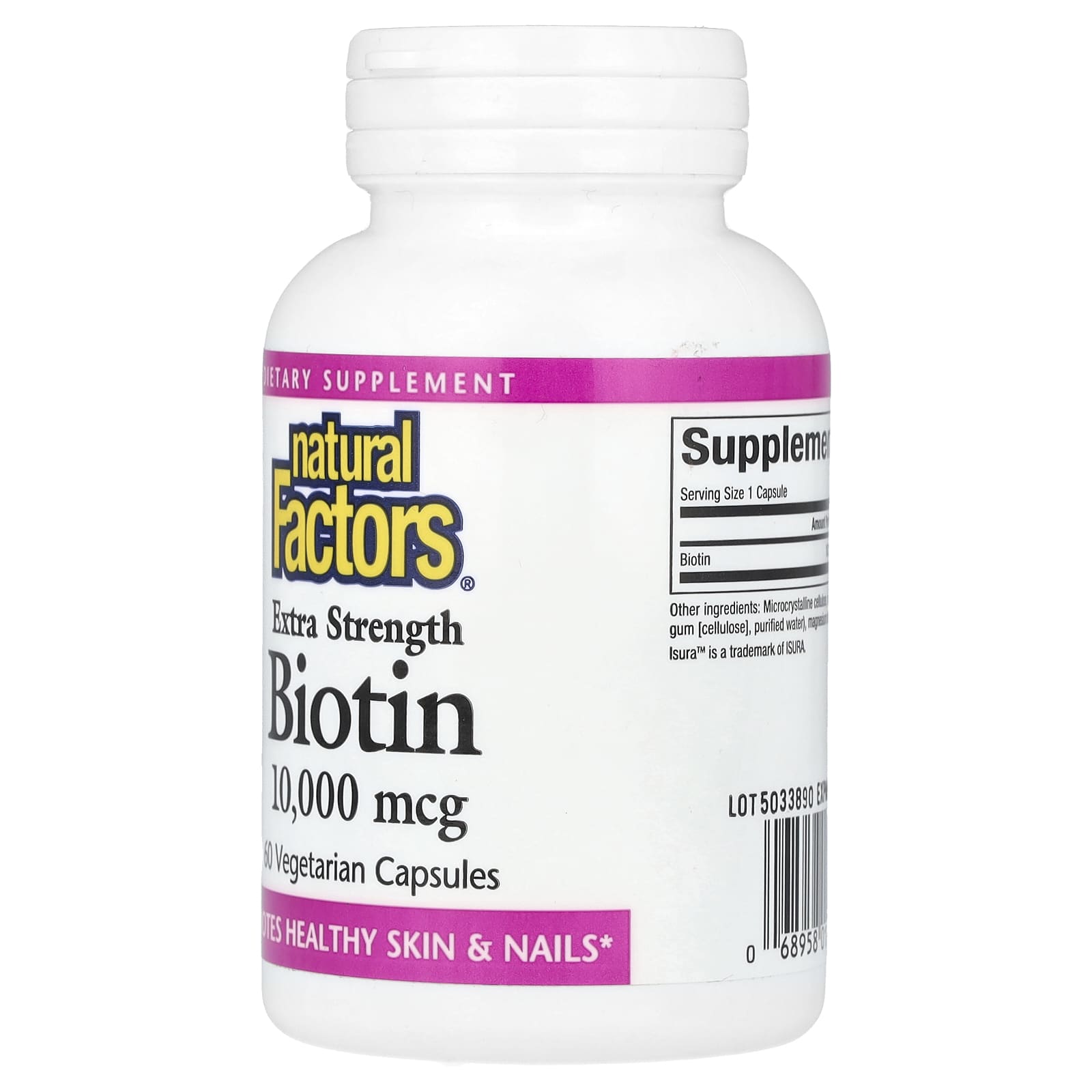 Biotin | Natural Factors® | With Various Potencies & Dosages