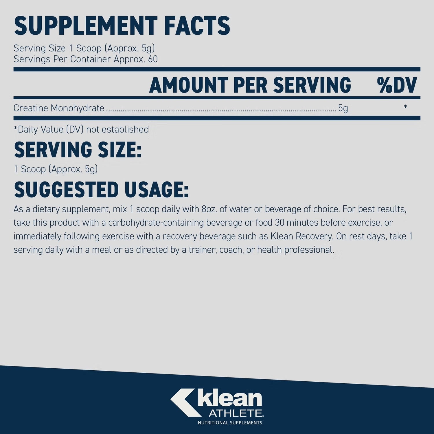 Klean Creatine™ | Klean Athlete® | 315 Grams Powder