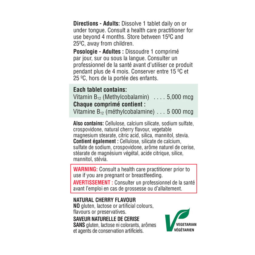 Vitamin B12 Fast-Dissolving | Jamieson™ | Various Sizes