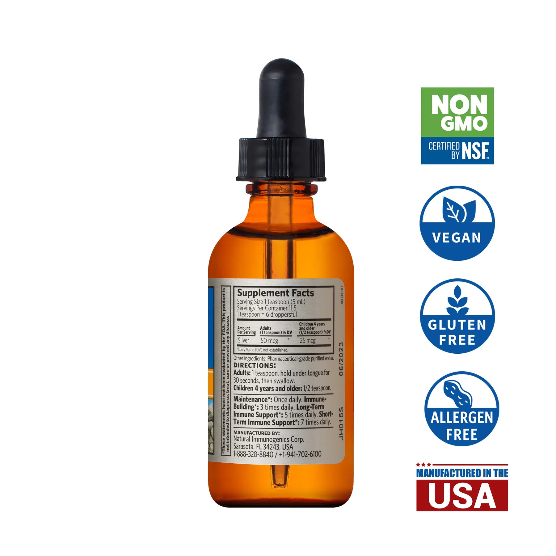 Bio-Active Silver Hydrosol | Sovereign Silver® | 59 mL or 118 mL